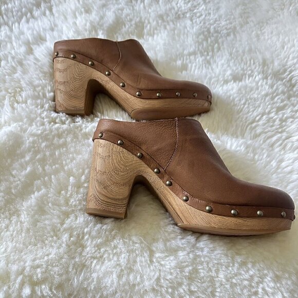Kork Ease Demi Leather Clog Womens 11 Brown Evereve New‎ - Picture 8 of 9
